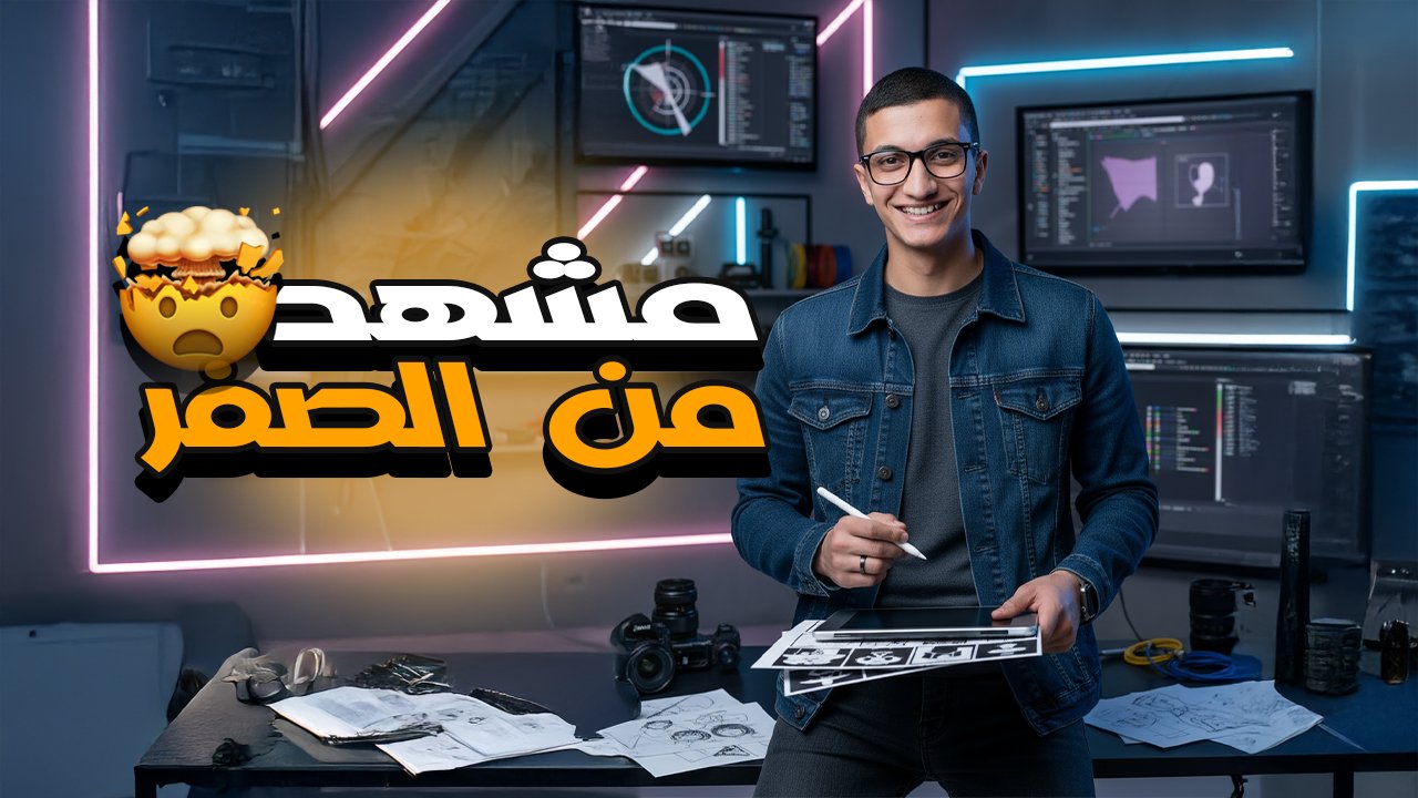 تحريك مشهد من الصفر+ الحصول على ملحقات المشروع